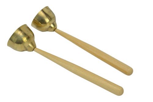 Hand bell small pair wooden - bell,