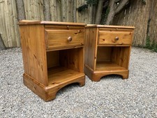 Ducal Bedside Drawers Tables Solid Pine Cabinets Cupboards x 2 Country Style