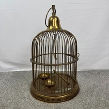 Vintage Large Brass Birdcage