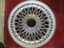 Jaguar 5K x 15  MWS curly hub silver wire wheel, MK2, S-type E-type series 1 etc