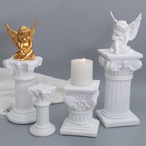 Roman pillar statue pedestal - statue,
