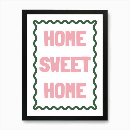 Home sweet art print - home,