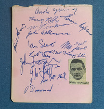 Raith Rovers 1950's Autographs McNaught, Scott, Kelly, Copland, Young ++