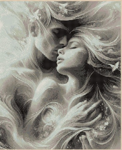 Lovers embrace 367 cross - -,