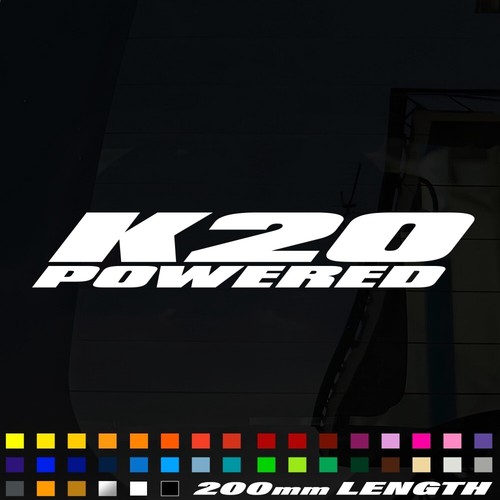 K20 powered sticker vinyl - powered,