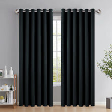 Thermal Blackout Curtains Ready Made Eyelet Ring Top or Pencil Pleat + Tie Backs