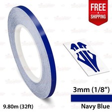 NAVY BLUE 3mm 1/8" Roll PIN STRIPE Car Striping Line TAPE Decal Vinyl Sticker