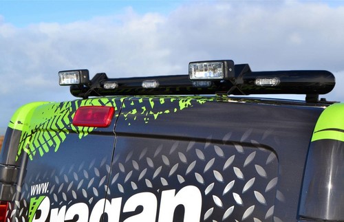 Black rear roof bar spots - rear,