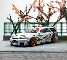 For Zoom 1:64 White GTR R34