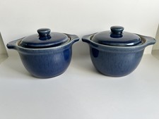 2 x Vintage Denby Cottage Blue
