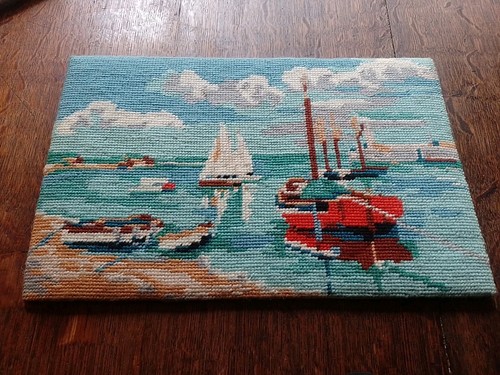 Vintage tapestry needlepoint - vintage,