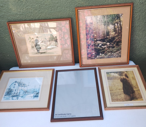 Job lot wooden picture - job,