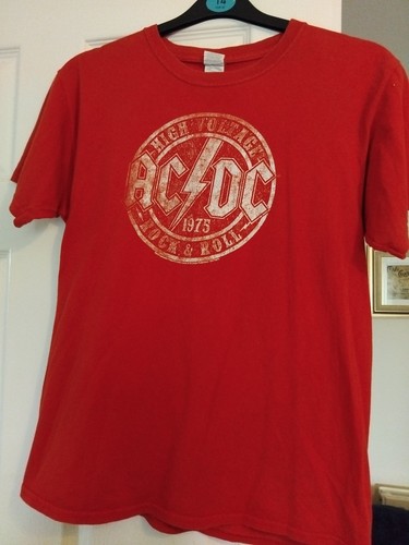 Shirt small medium red - ac/dc, t