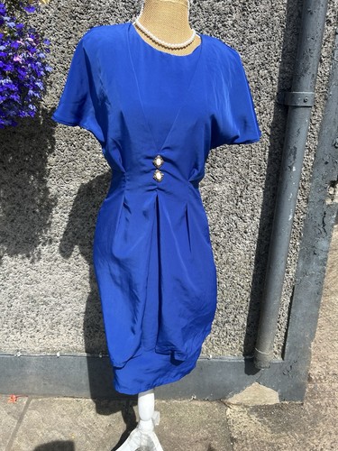 Vintage 80s dress electric - vintage,
