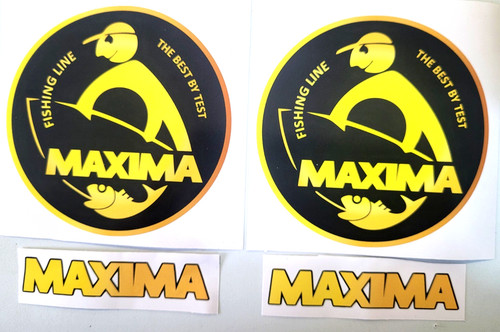 Maxima fishing stickers - maxima,