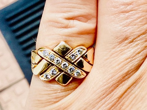 Vintage gold 750 diamond - 18,