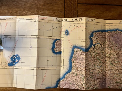 Wwii map air - map, england
