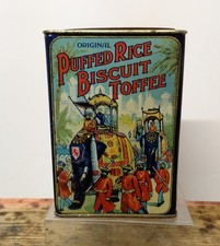 Early 1900s Sheldon & Pearson Ltd Puffed Rice Biscuit Toffee Tin.
