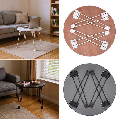 Side table tray round metal - tray,