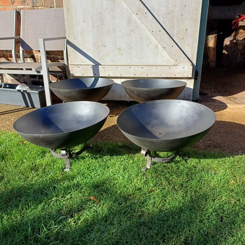 Single hand forged firepit - hand,