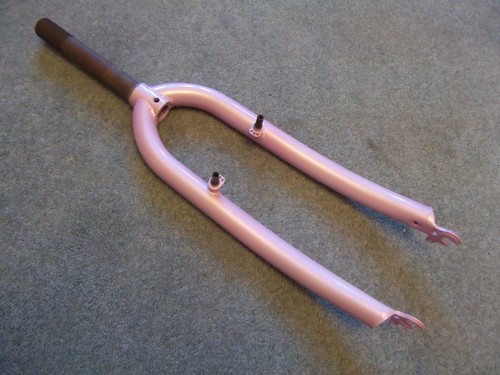 Steel pink mtb bike rigid - 26",