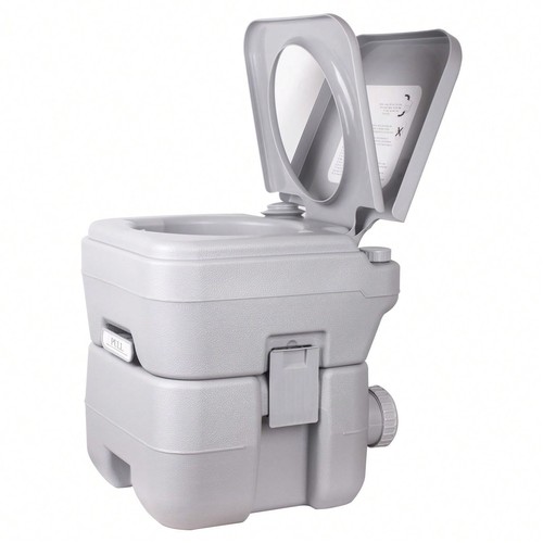 Grey 20l portable camping - grey, pe
