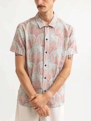 Rhythm demask floral linen - demask,
