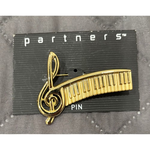Gold piano treble - gold, clef