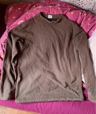 ☆ Vintage Rare 90s CP Company Brown Jumper Sweater Cotton Wool Italy Stone Y2K ☆