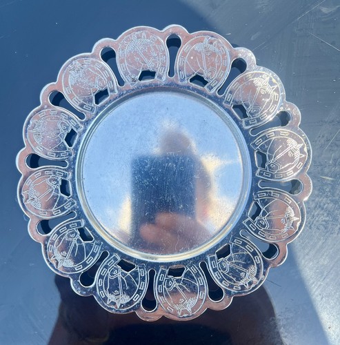 Silver round candy - , dish,