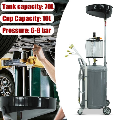 Mobile 70l waste oil drainer - mobile,
