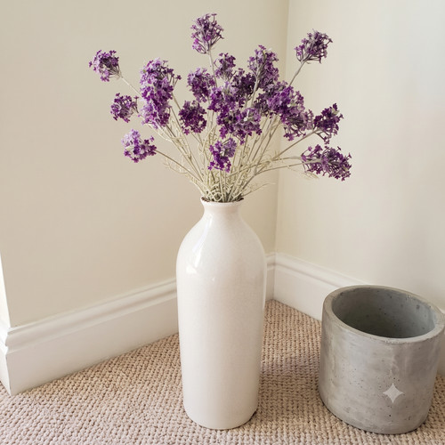 Tall ceramic floor vase - vase, rustic