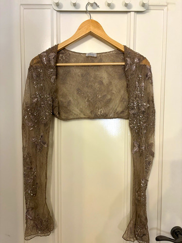 Ebay taupe sheer lace - ebay,