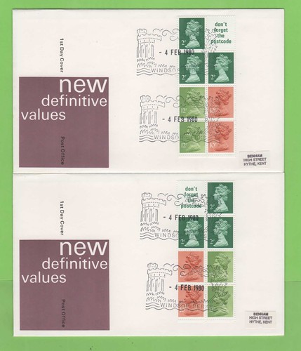 1980 50p booklet panes - , (