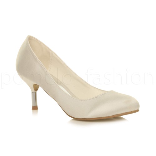 Womens ladies mid high heel - ladies,
