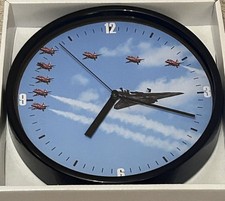 SPECIAL EDITION AVIATION CLOCK COLLECTION VULCAN & RED ARROWS QUARTZ WALL CLOCK