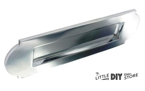 Door letter plate - door, chrome