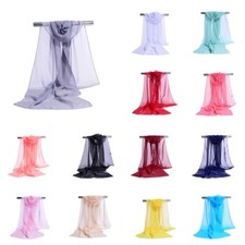Ladies Chiffon Scarves Solid