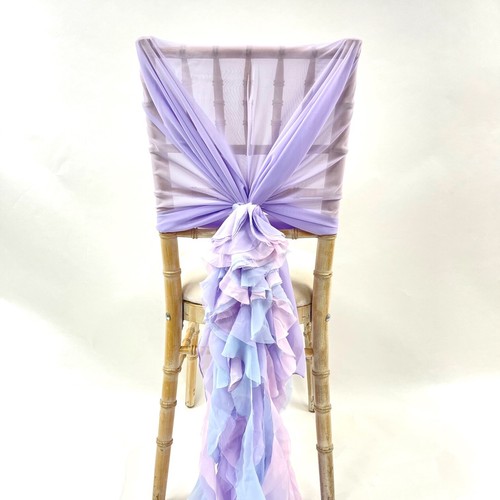 Chiffon hoods with ruffles - chiffon,
