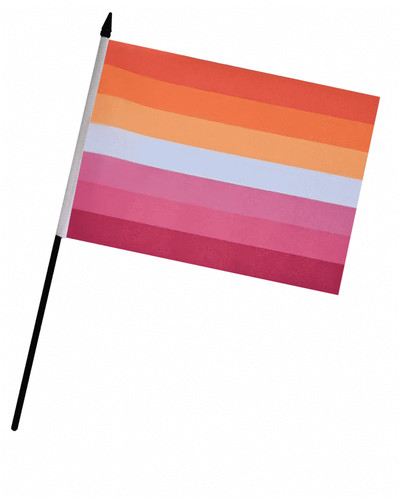 Lesbian sunset pride hand - sunset,