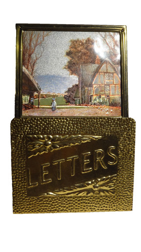 Vintage brass letter - vintage,
