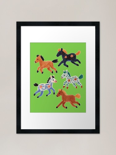 Dancing foals framed - foals, art