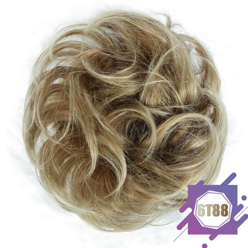 Curly messy bun hair - messy,