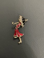 Red Gold Diamanté Style Lady