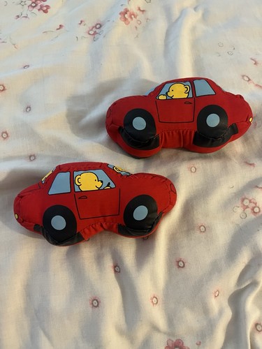 Red squeaky car children's