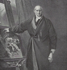 ARTIST at EASEL – President of the Royal Art Academy 1892 Antique Engraving