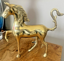 Vintage 8 inchtall Brass Horse