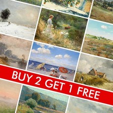 Vintage LANDSCAPE Art Posters