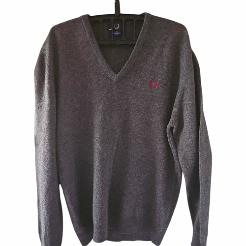 Fred perry grey neck - grey, v-neck