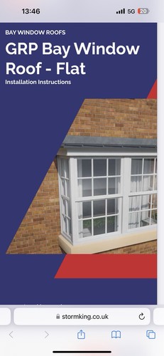 Stormfix bay roof grp flat